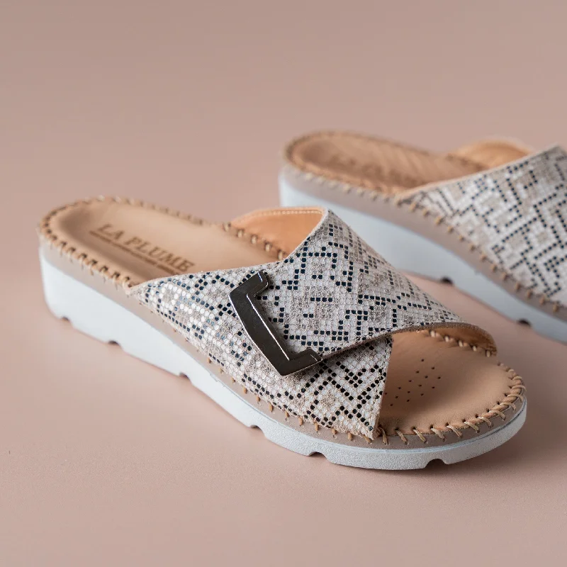 ERIC MICHAEL - Agua in Reptile Print Business Monk Strap Style  