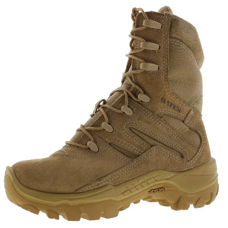 Bates Mens Suede Mid-Calf Combat Boots Paisley Print Shoe Design  