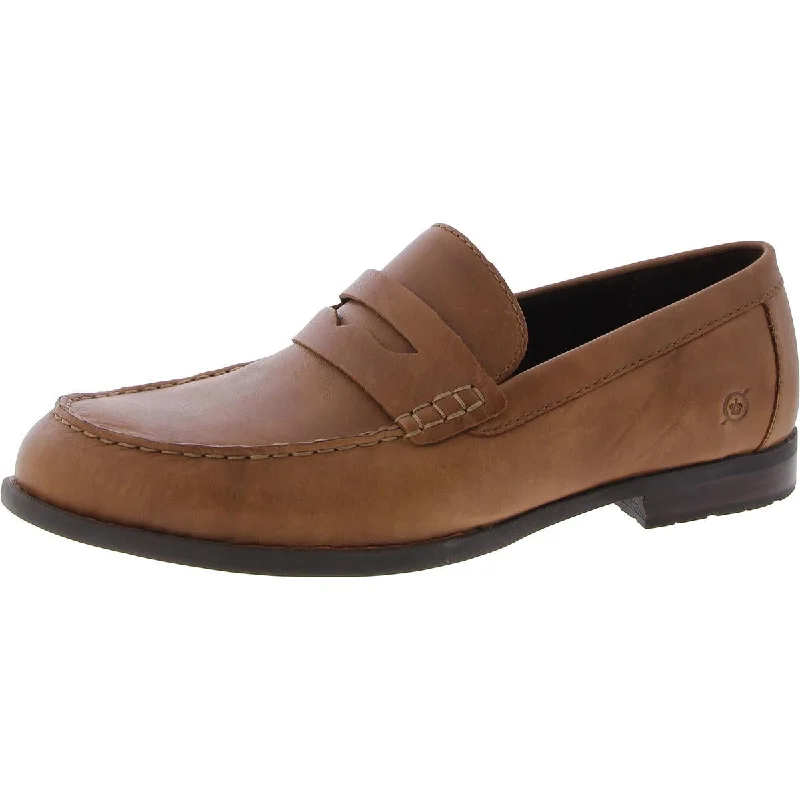 Born Mens Matthew Leather Slip On Loafers Hemp - Material Shoe Style  