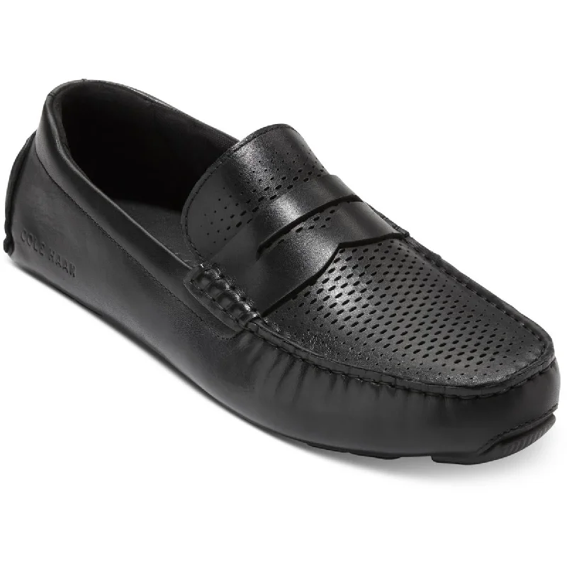 Cole Haan Mens Leather Driving Moccasins Minimalist Sneaker Style  