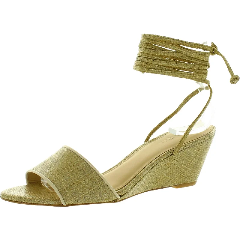Cult Gaia Womens MIRAI Open Toe Sandals Wedge Sandals Lightweight Tennis Sneaker Look  