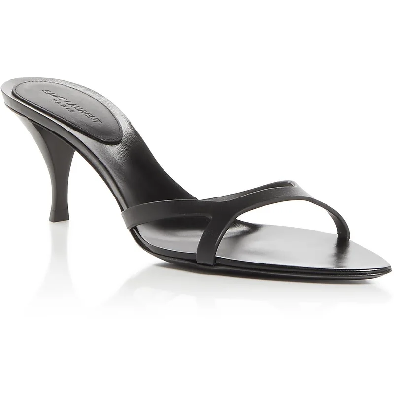Saint Laurent Womens Slip On Pointed Toe Heels Vintage Oxford Appeal 