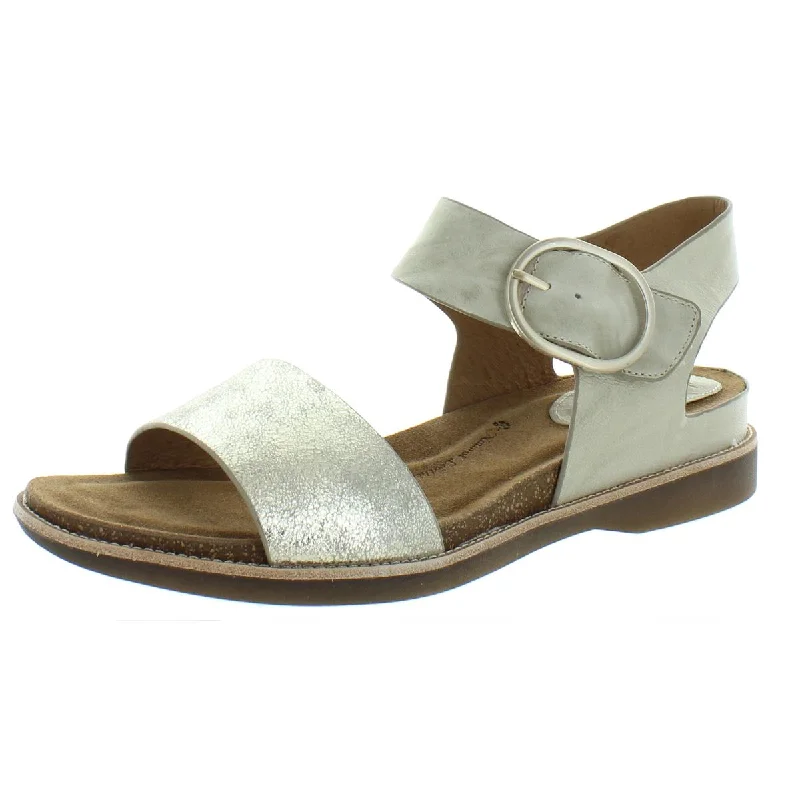 Sofft Womens Bali Leather Cork Flat Sandals Leather Driving Shoe Style  