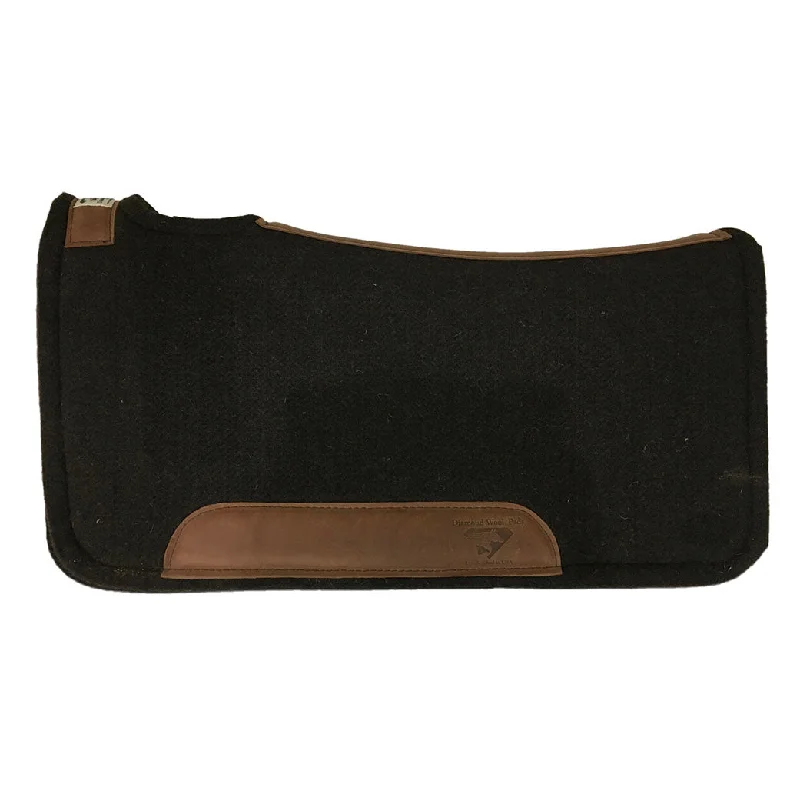 Diamond Wool Pad Co. Contoured Wool Felt 30" Saddle Pad Quick - Dry Hiking Shoe Style   
