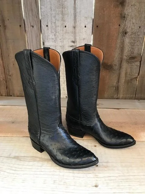 Ostrich Black Tres Outlaws Men's Classic Boot 3204@ Athleisure Derby Style  