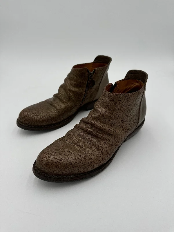 Boots Ankle Heels By Fiorentini + Baker In Bronze, Size: 8 Victorian - Era Boot Style  