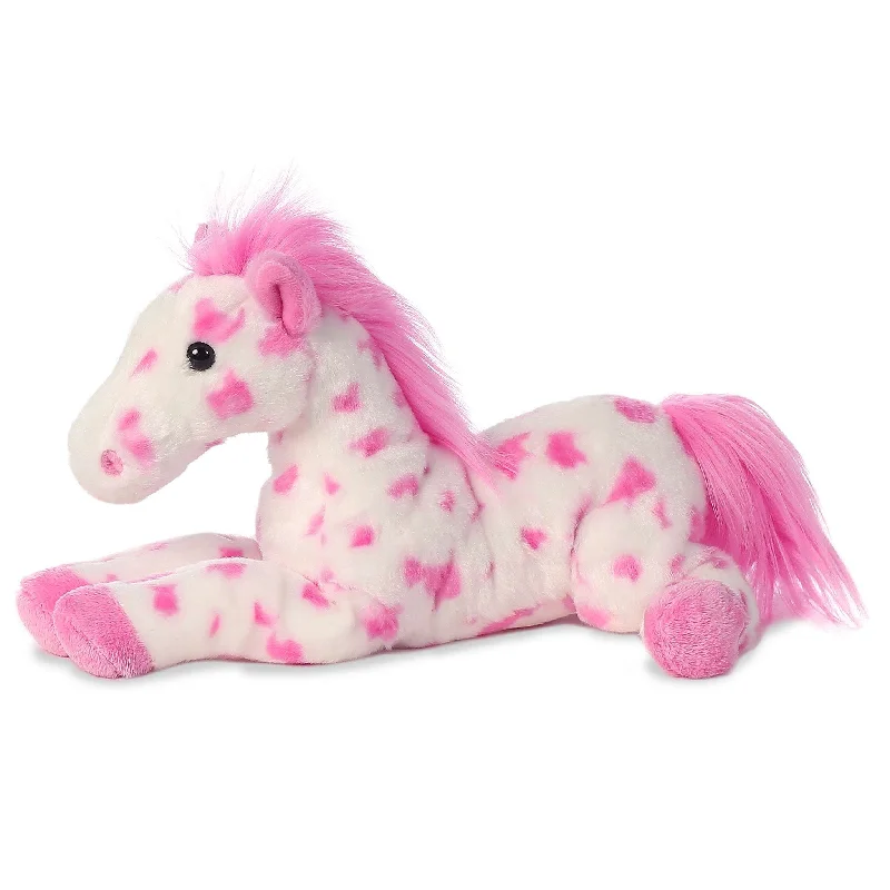 Aurora Flopsie Dolly Spotted Horse Plush Toy Tech - Inspired Sneaker Look  