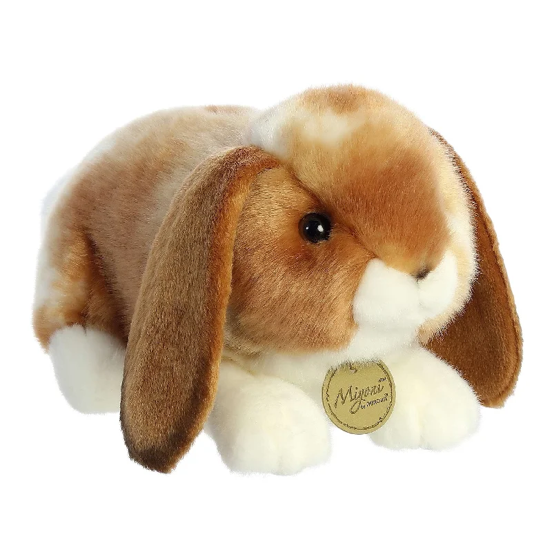 Aurora Realistic Miyoni Holland Lop Rabbit Plush Toy British Gentleman Oxford Style  