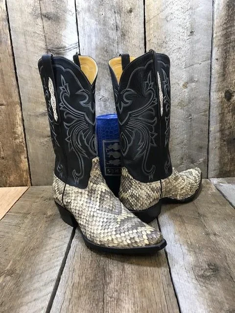 Natural Rattle Snake Tres Outlaws Men's Classic 4112 Loose - Fit Slipper Style  