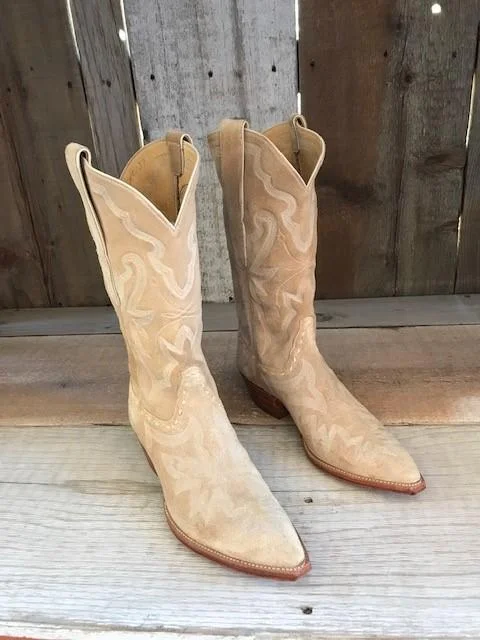 Natural Roughout  & Stitch  Tres Outlaws Men's Classic Boot 3630@ Tassel Driving Shoe Look 