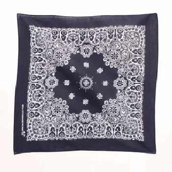 Navy Paisley Bandanna Performance Running Sneaker Look  