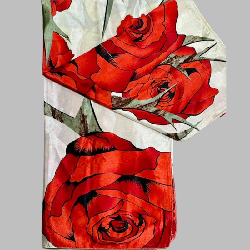 Red Rose Wild Rag Casual Loafer Style          