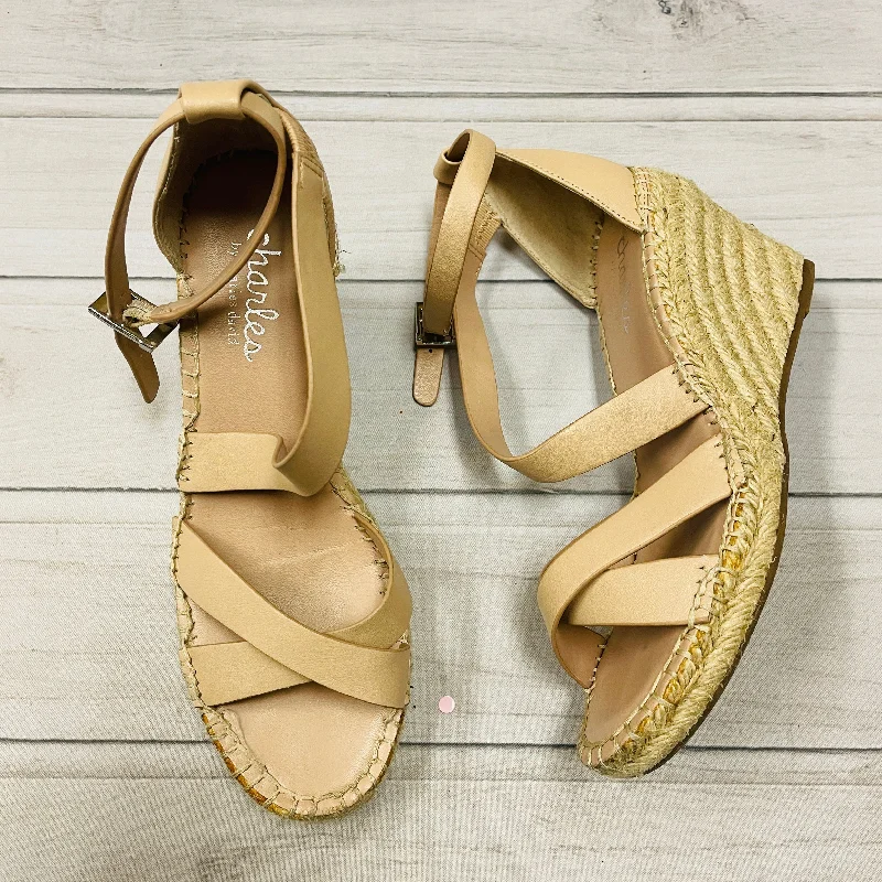 Sandals Heels Wedge By Charles By Charles David  Size: 6 Business Monk Strap Style  