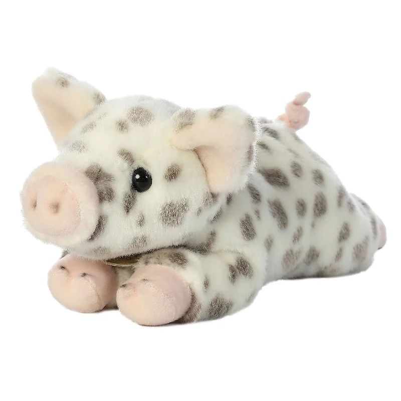 Aurora Realistic Miyoni Spotted Pig Plush Toy Skateboarding Sneaker Style  