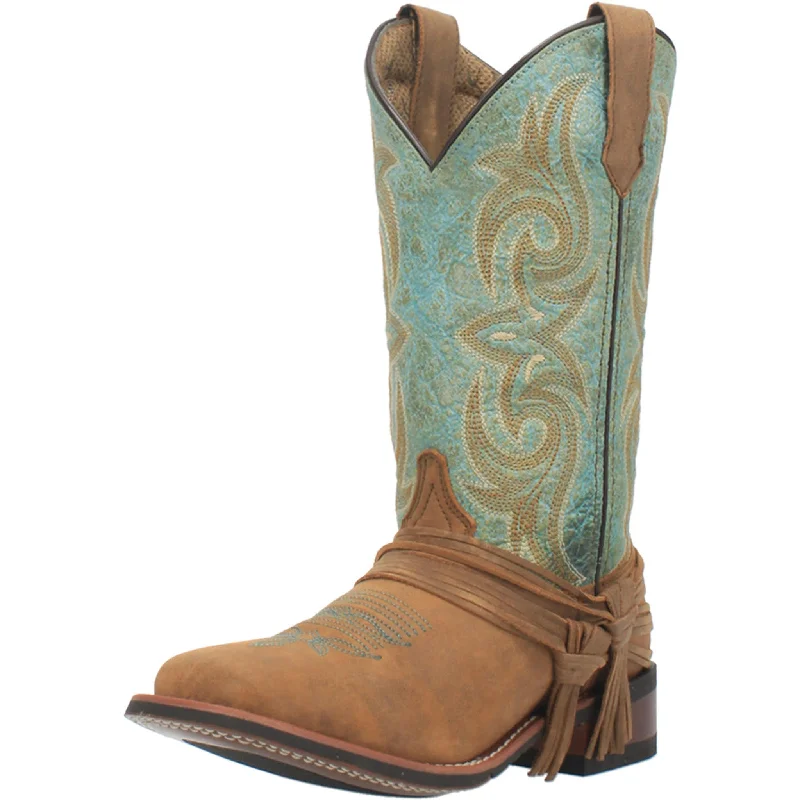 Dan Post Women's Sadie Square Toe Boots Ivy League Loafer Look 